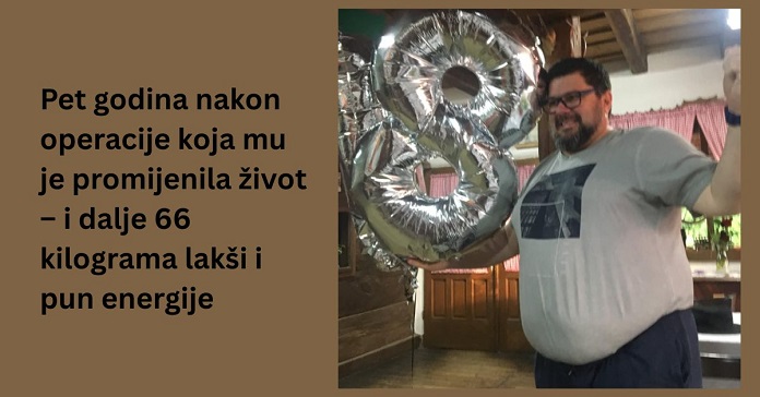 Pet godina nakon operacije koja mu je promijenila život – i dalje 66 kilograma lakši i pun energije